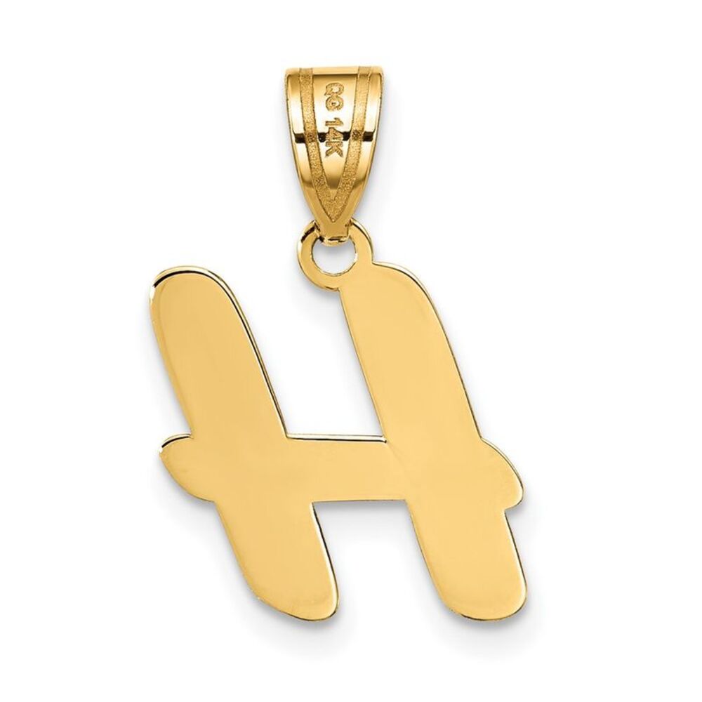 Kazi Luxury 14k Yellow Gold Polished Script Lette… - image 3